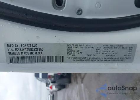 2022 Jeep Wagoneer Series I 4X4 from USA, damaged, VIN 1C4SJVAT8NS228285